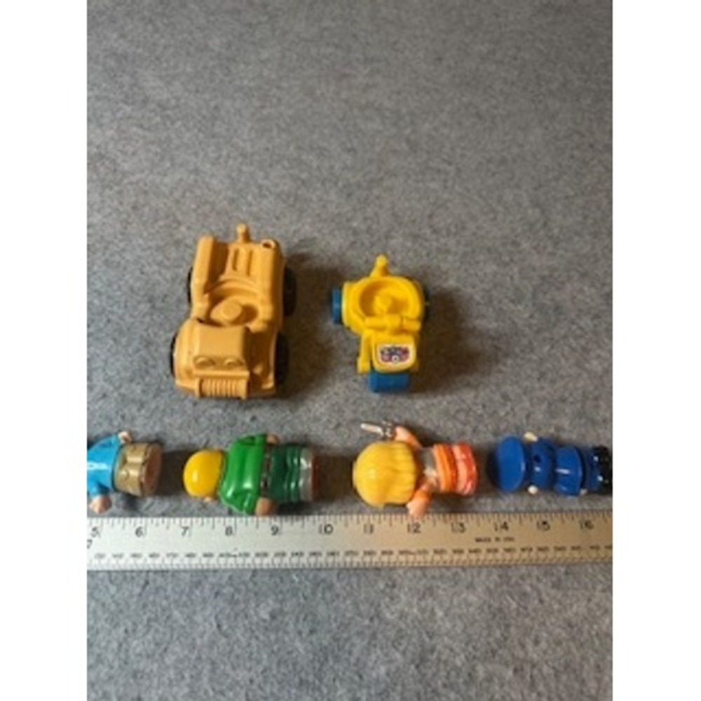 Fisher Price Little People Lot Unicorn Construction Vehicles He-Man Police 7pc - Picture 6 of 7